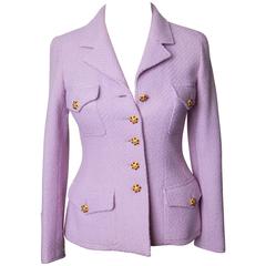 Lilac Chanel Jacket with Gripoix Buttons