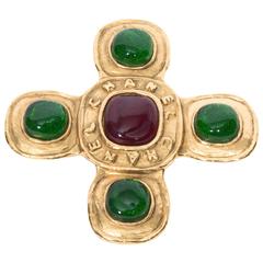 Chanel Byzantine Style Gripoix Brooch 8