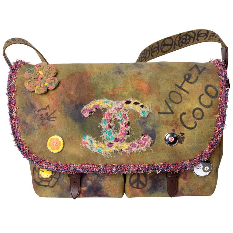 Chanel Chanel Limited Edition Graffiti Flower Power Messenger Crossbod –  Vintage by Misty