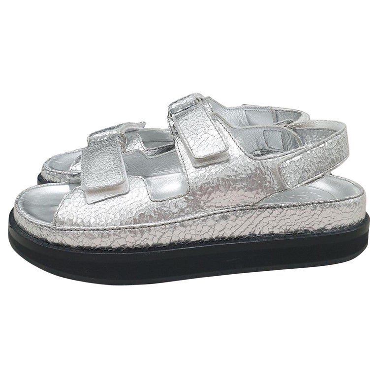Pre-owned Dad Sandals Leather Sandal In White