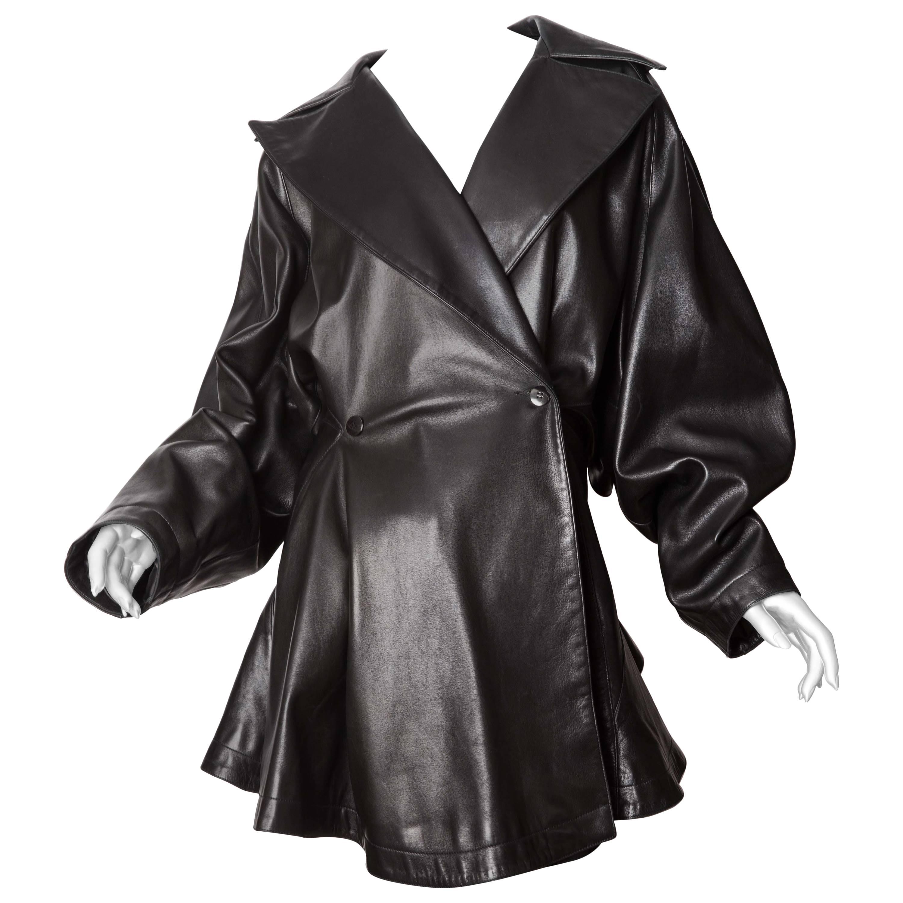 Vintage Alaia Black Leather Jacket 