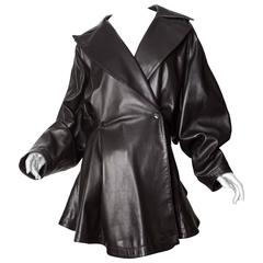 Vintage Alaia Black Leather Jacket