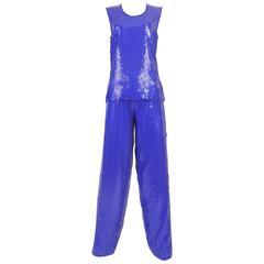 Andre Laug sequin evening pant suit, circa 1960s 1