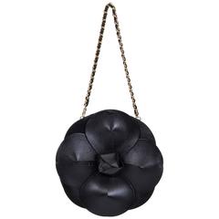 Chanel Rare Leather Camellia Evening Bag 3