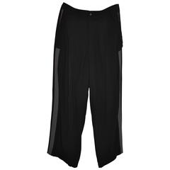 Issey Miyake Men's "Double Stripe" Black with Gray Trousers 11