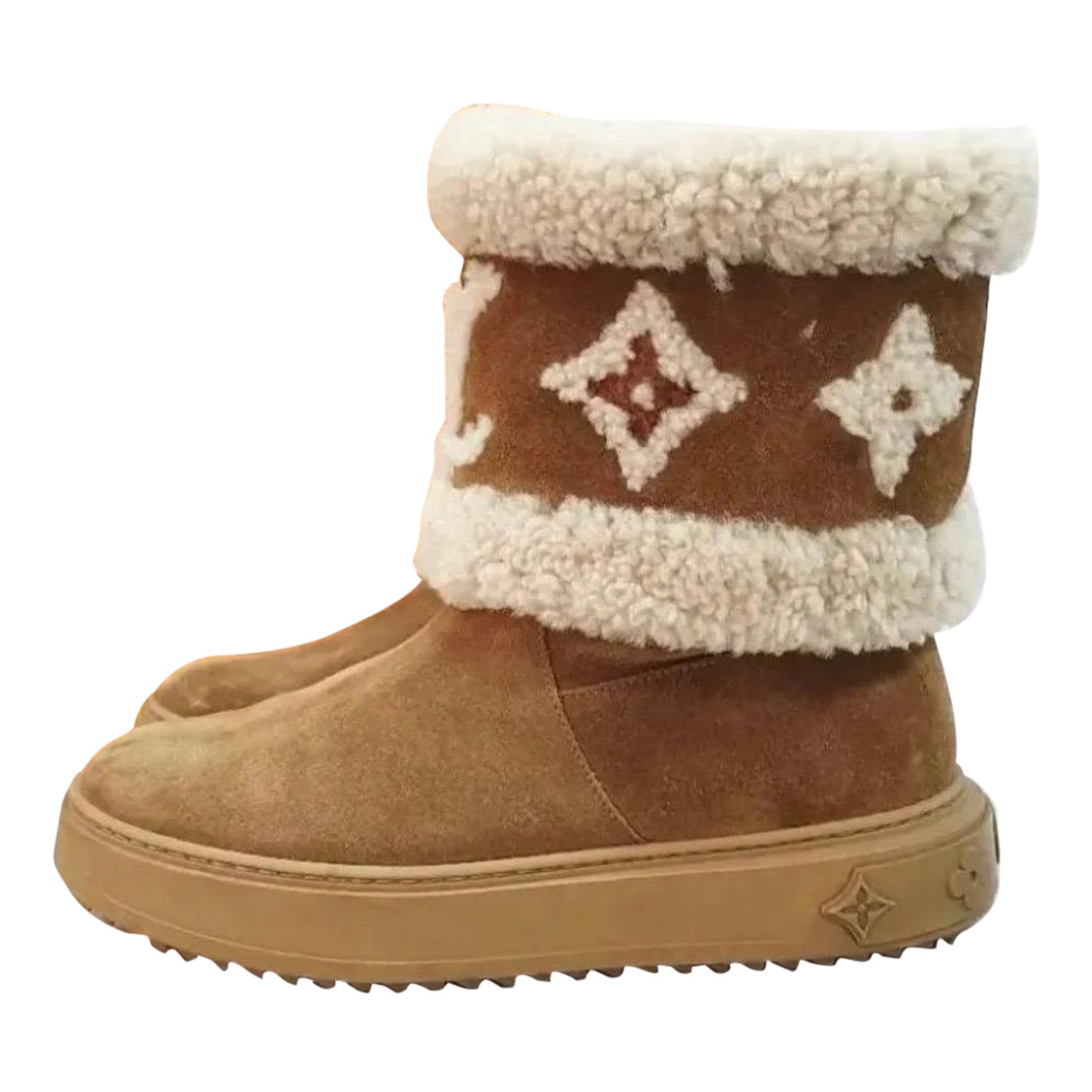 lv boots with fur