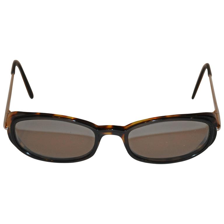 Cartier Tortoise Shell Accented with Silver Hardware Sunglasses For Sale at  1stDibs