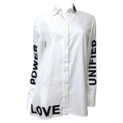 Versace Words Shirt New with Tags Love, Power Unified A/W 2017