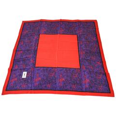 Yves Saint Laurent Bold Multi-Color Silk Scarf