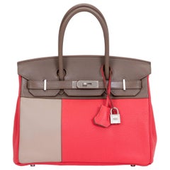 Hermès Limited Edition Birkin 30cm Tricolor Bag
