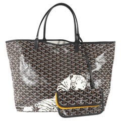 Goyard Negro Goyardine Tigre Saint Louis GM