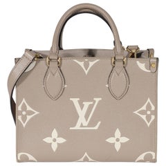 Louis Vuitton Crema Monogram Empreinte Onthego PM Con Cinturino