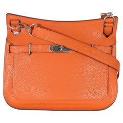 Hermes Orange Clemence Jypsiere 28 PHW