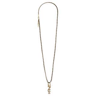 SS2022 Chanel Multi Chains and CC string necklace For Sale at 1stDibs
