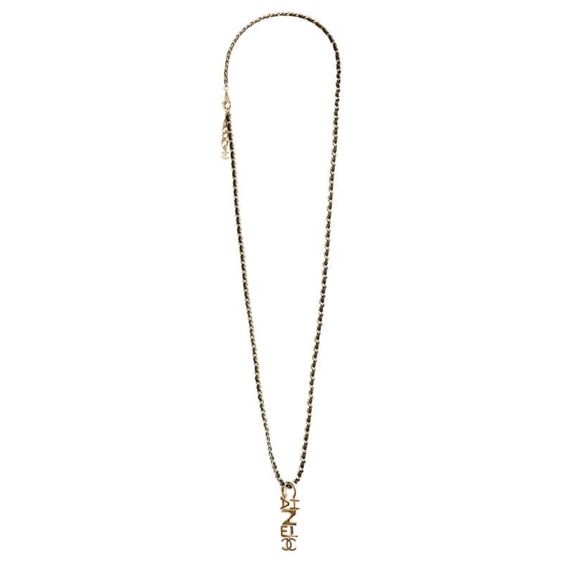 SS2022 Chanel Multi Chains and CC string necklace For Sale at 1stDibs
