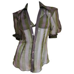 Jean Paul Gaultier Silk Shirt & Matching Bra 1