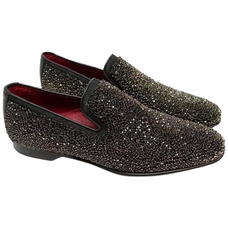 Donald J. Pliner Black Rhinestone Loafers at 1stDibs | donald pliner ...