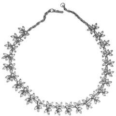 Vintage 1950s Weiss Rhinestone Necklace
