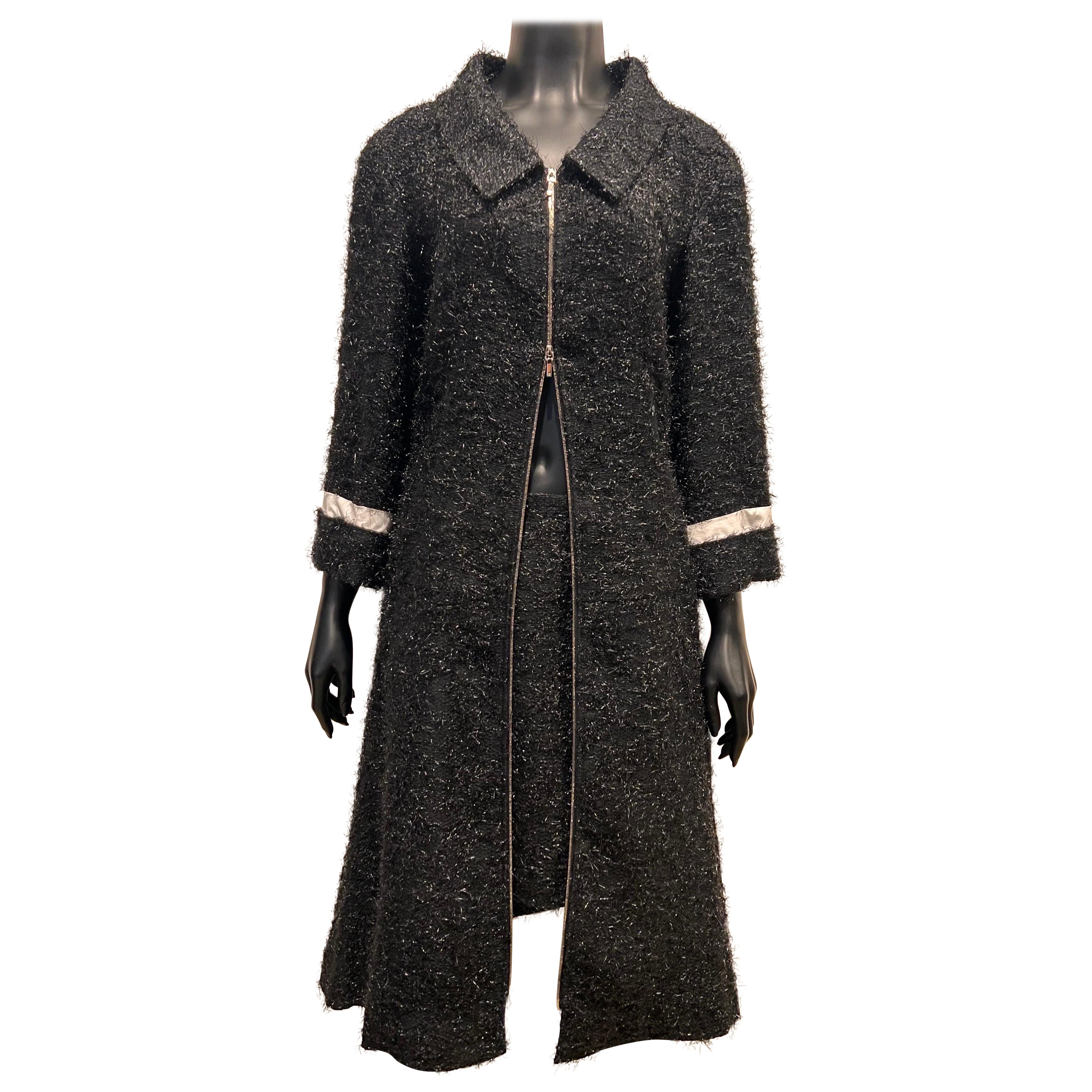 Ensemble manteau et jupe avec fermeture éclair, Chanel 2000 en vente