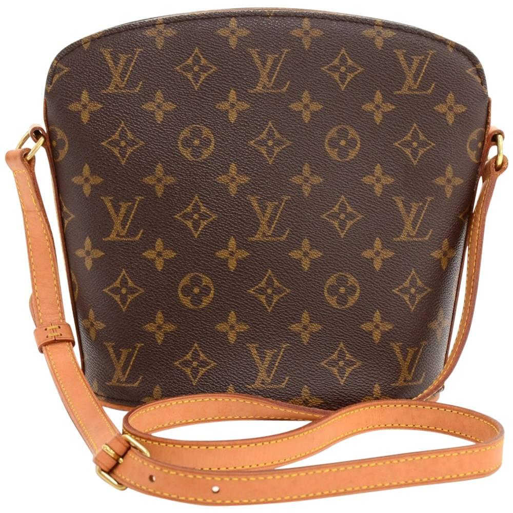 Louis Vuitton Drouot Monogram Canvas Shoulder Bag
