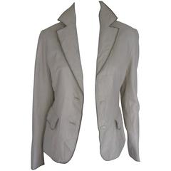 "balmain paris" soft leather jacket 10