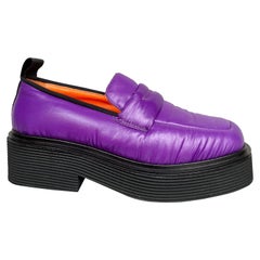 Marni Violet fabric Loafers 