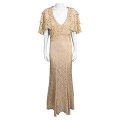 Elegant Art Deco Lace Evening Ensemble 