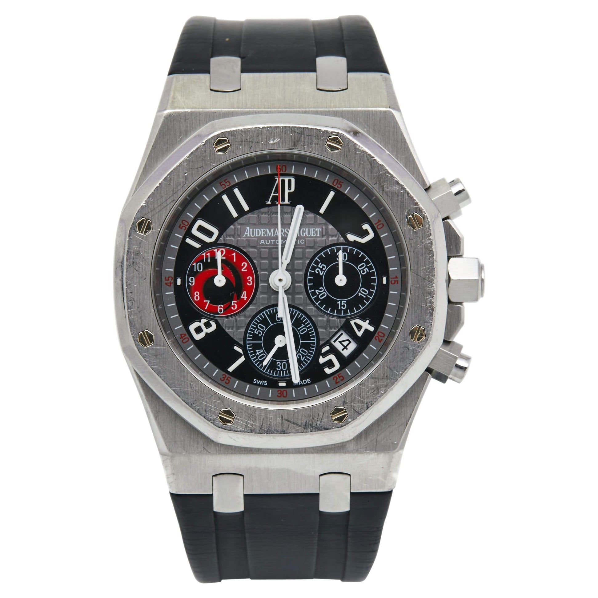 Audemars Piguet Grey Stainless Steel Rubber Royal Oak City of Sails 