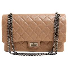Chanel Camel Distressed Leather Reissue Flap Bag