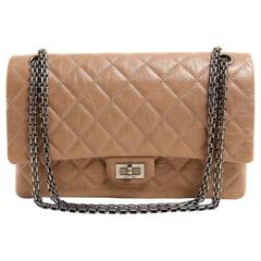 Chanel Camel Distressed Leather Reissue Flap Bag