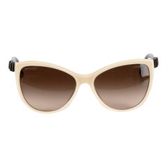 Chanel Beige Ribbon Charm Cat Eye Sunglasses