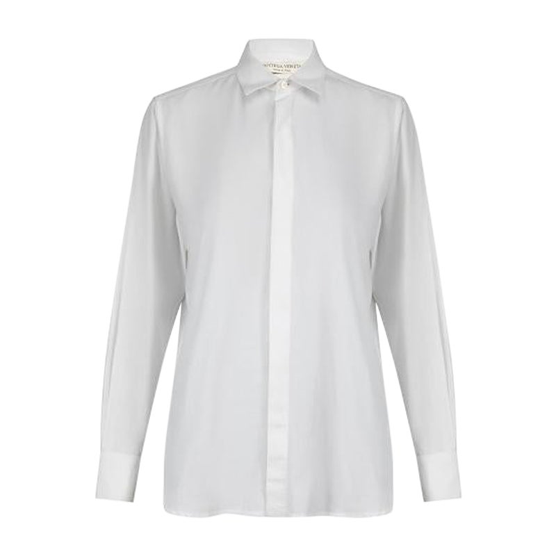 Bottega Veneta Pre Fall 2019 White Shirt Size XS