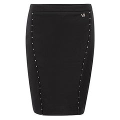 Versace VersaceJeans Black Milano Barbara Pencil Skirt Size S