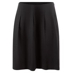 Burberry Black Pleated Knee Length Skirt Size L