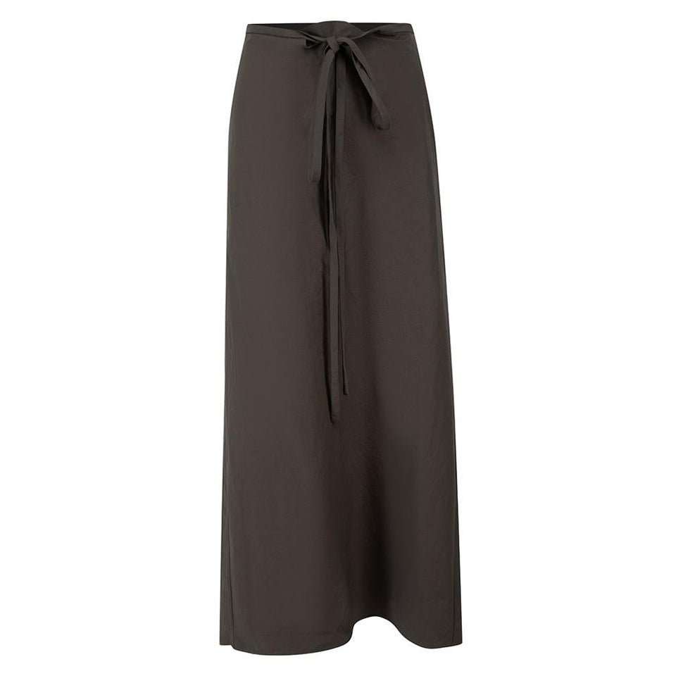 Christopher Esber Grey Split Straight Midi Skirt Size L