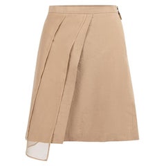 Brunello Cucinelli Brown Mini A-Line Skirt Size M
