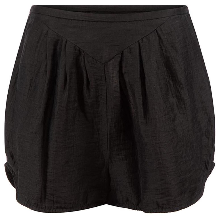 Zimmermann Black Elasticated Shorts Size S For Sale