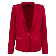 Isabel Marant Red Satin Trim Blazer Size M