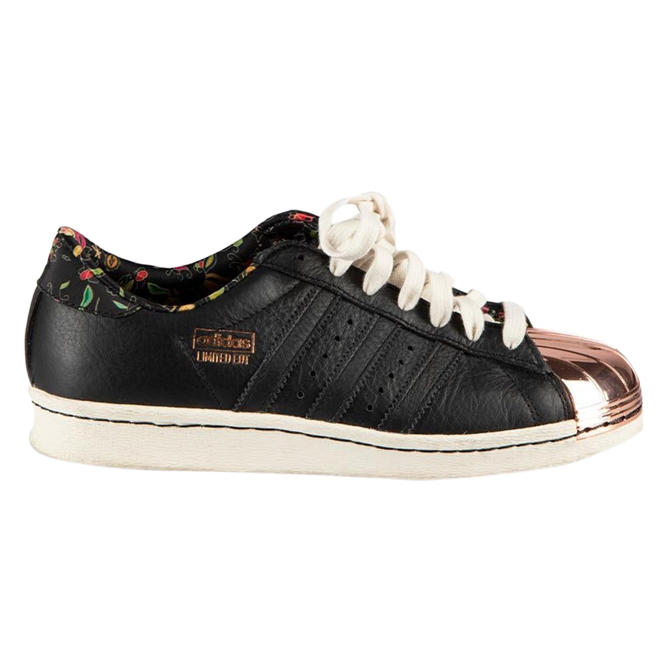 Adidas Adidas x Limited EDT Black Leather Superstar 80v Trainers Size UK 4 For Sale