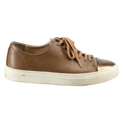 Axel Arigato Brown Leather Low Top Trainers Size IT 36