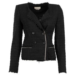 Isabel Marant Isabel Marant √âtoile Black Double Breasted Tweed Jacket Size M