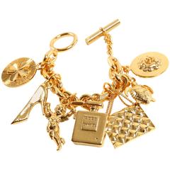 Chanel Gold Charm Bracelet- Vintage