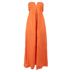Diane Von Furstenberg Orange Sleeveless Dress Size S