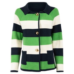 Milly - Cardigan vintage a righe in maglia taglia S