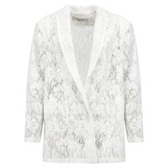 Philosophy di Lorenzo Serafini White Lace Blazer Jacket Size XS