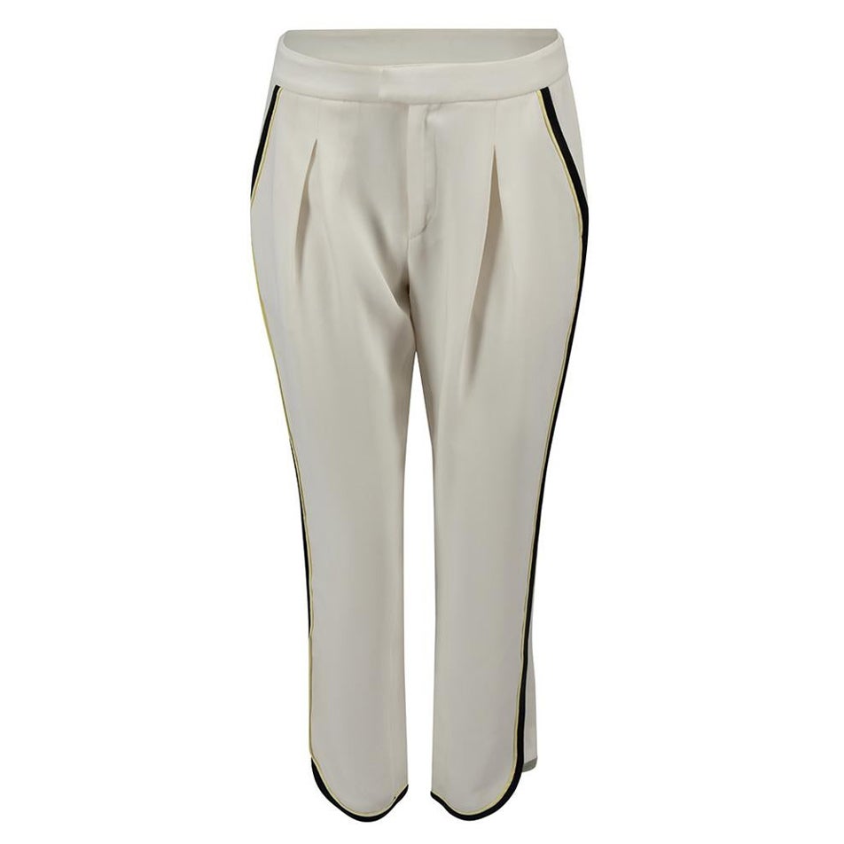 Rag & Bone Contrast Piping Cropped Trousers Size XS For Sale