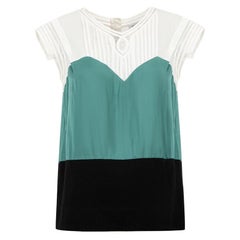 Chloé See by Chloé Colour Block Lace Interest Top Size S