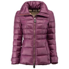 Used Burberry Burberry Brit Purple Feather Down Puffer Coat Size S