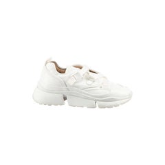Chloé White Sonnie Slip-on Leather Trainers Size IT 38
