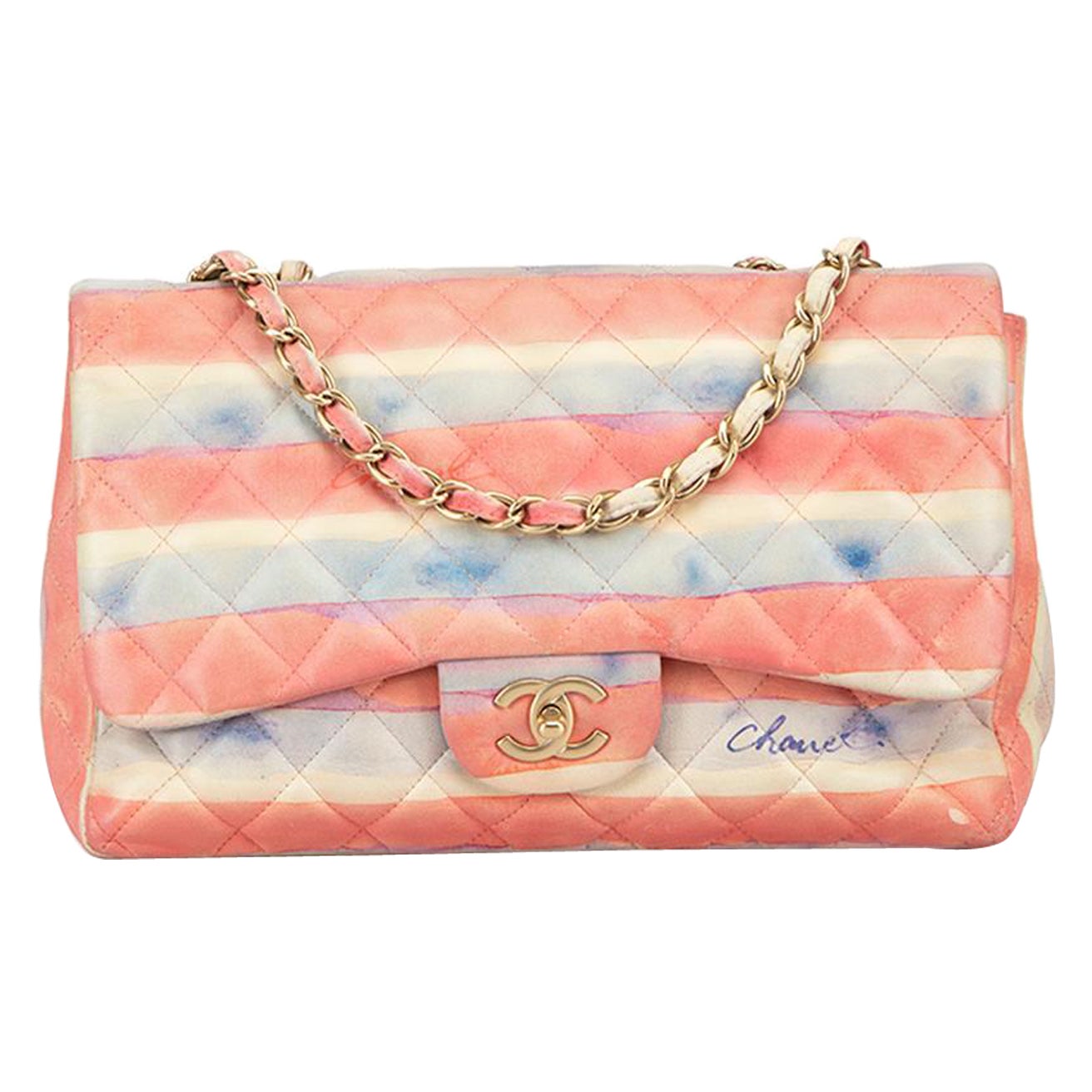 Chanel Watercolor Bag - 7 For Sale on 1stDibs